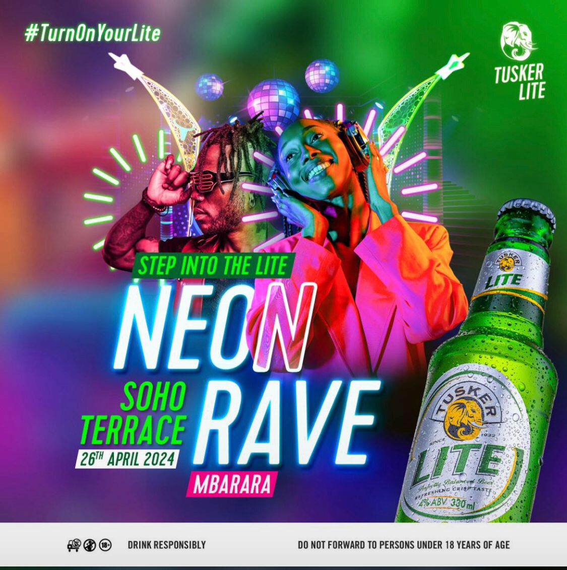 Hey Mbarara! Save the date - April 26th, 2024 #NeonRaveMbarara at SoHo Terrace. Get ready to ignite the party with your lit vibes! This event is brought to you by @tuskerlite256, @solutions_ea, and @d3concept. Let's make it an unforgettable experience! 🔥🎉 #TurnOnYourLite