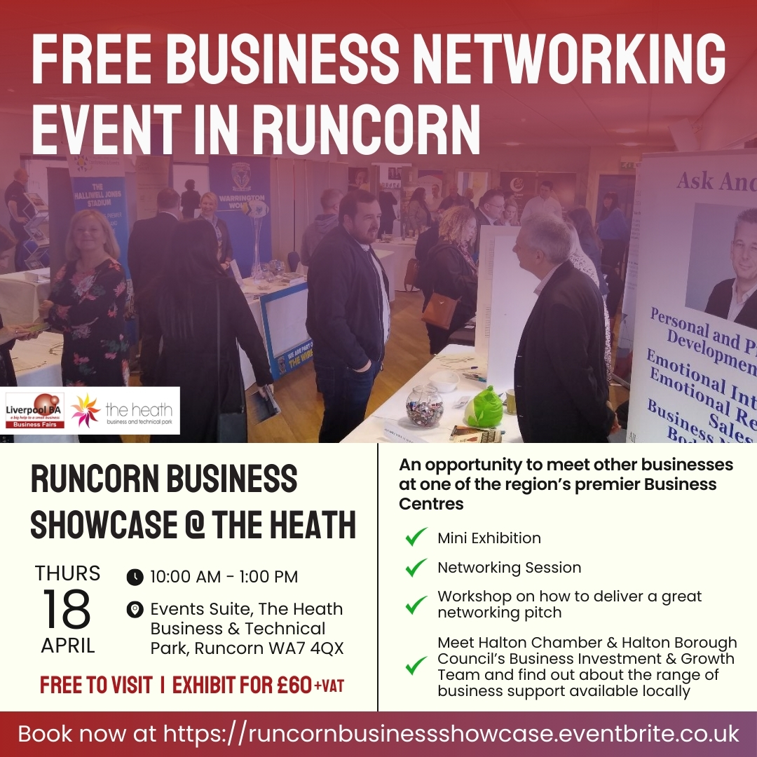 Free Business Networking Event at @theheathbuspark this Thursday 🙌 Register now at …cornbusinessshowcase.eventbrite.co.uk #networking #HaltonHour #HaltonBizFair