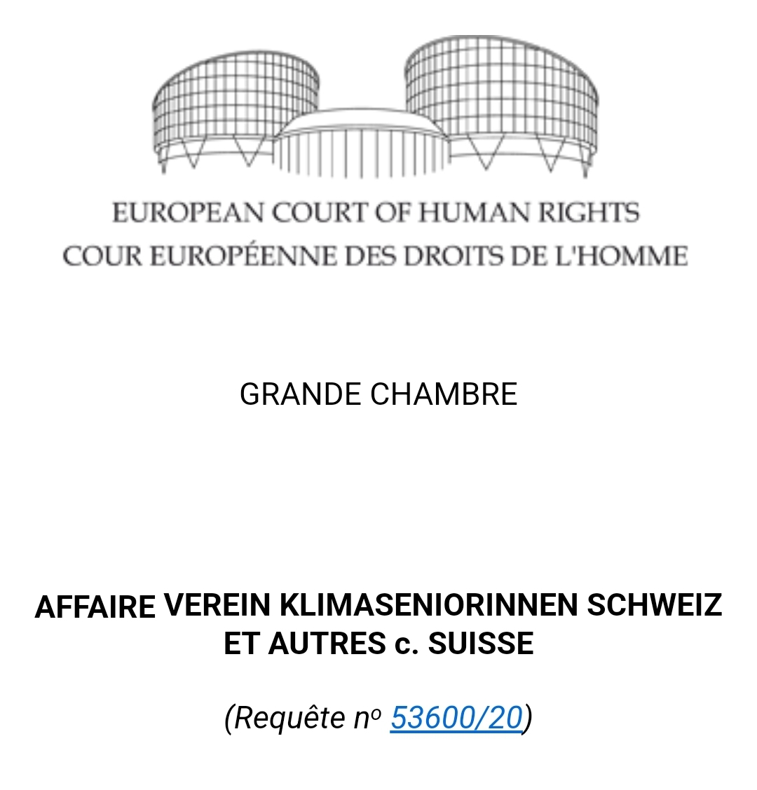 ⚡️EGMR ENTSCHEIDUNG ZUM KLIMAWANDEL⚡️

Das ist jetzt wichtig. Heute ist eine richtungsweisende Entscheidung des EGMR zum Umgang der Staaten mit dem Schutz ihrer BürgerInnen vor den Auswirkungen des Klimawandel ergangen. Diese Entscheidung ist richtungsweisend und wird einiges