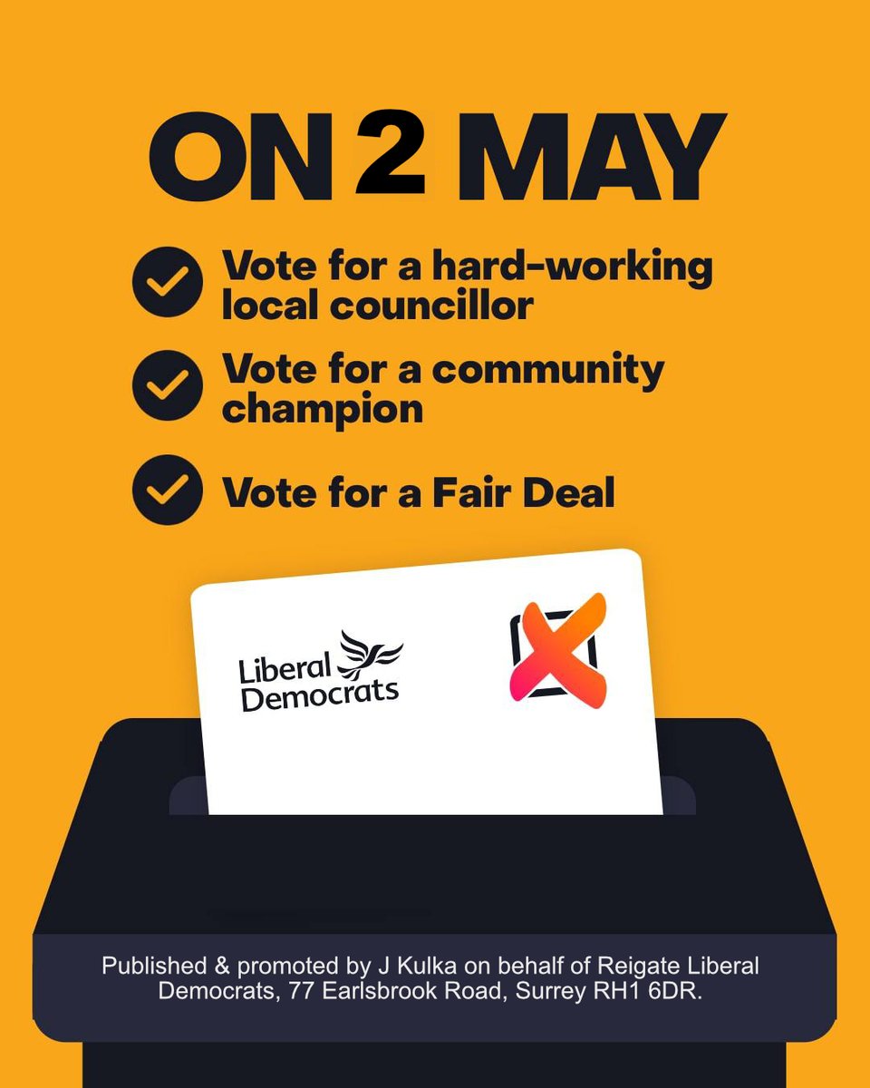 Local Elections on 2 May - vote @LibDems