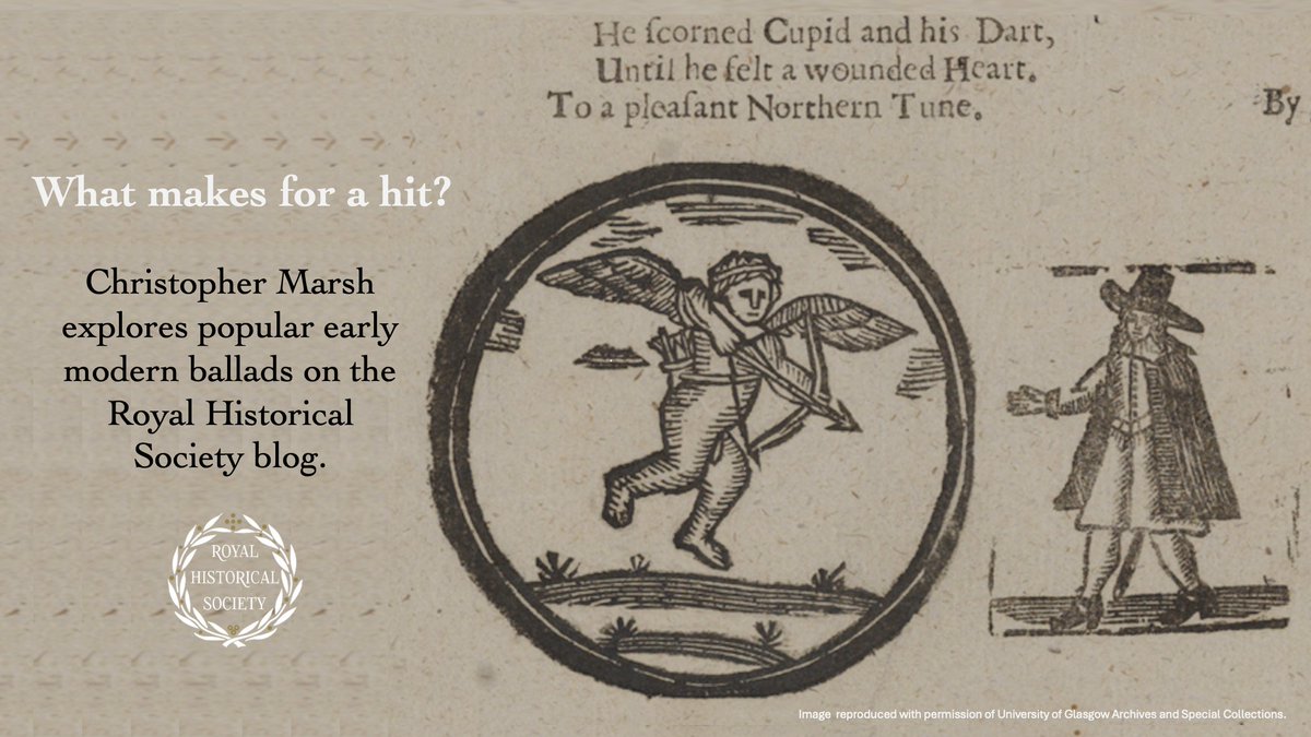 Royal Historical Society (@royalhistsoc) on Twitter photo What makes for a hit song? Christopher Marsh (@QUB_History) introduces '100 Ballads', a new study of C17th popular music and its value for historians of early modern culture & society.
New on the blog: bit.ly/4cRhOH4. With performances by <a href="/MaddyAndTheCB/">Maddy Prior & The Carnival Band</a> #twitterstorians What makes for a hit song? Christopher Marsh (@QUB_History) introduces '100 Ballads', a new study of C17th popular music and its value for historians of early modern culture & society.
New on the blog: bit.ly/4cRhOH4. With performances by <a href="/MaddyAndTheCB/">Maddy Prior & The Carnival Band</a> #twitterstorians