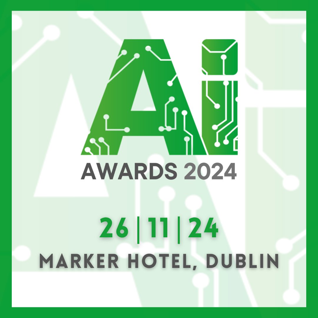 Big Announcement! The 6th annual AI Awards will take place on November 26, 2024 at the Marker Hotel in Dublin. Hope to see you there!

#SavetheDate #AIAwardsIrl #Events #Dublin