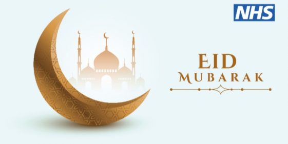 Eid Mubarak to all our NHS colleagues who are celebrating! Thank you for your continued work to care for our patients and communities, as well as each other. #EidAlFitr