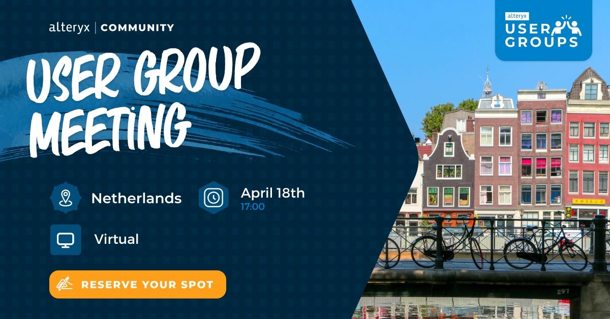 rbennington72's tweet image. It&apos;s all about the macros! It will be when you join us to learn the what, how, and when of macros at the next Netherlands #AlteryxUserGroup meeting. Includes a demo of all the different possible macros. Plus, of course, Q&amp;amp;A.

🗓️ April 18

Register: ow.ly/K23830sBrla