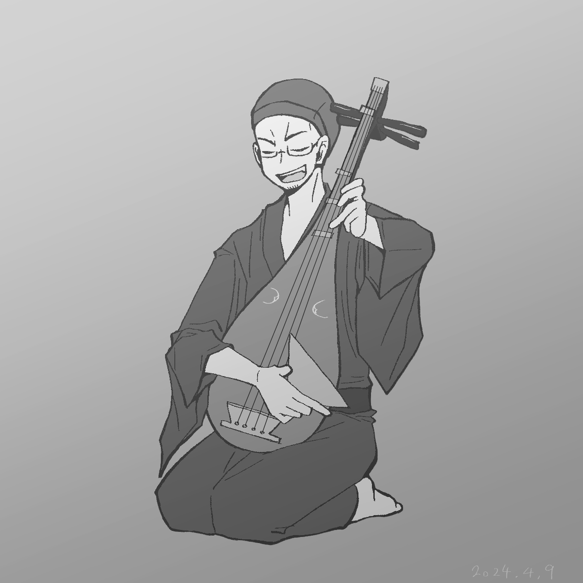 _B_Bi's tweet photo. 中沢龍心さん #デジタル古楽器千利休 #イラスト https://t.co/7LLjD1WSdj