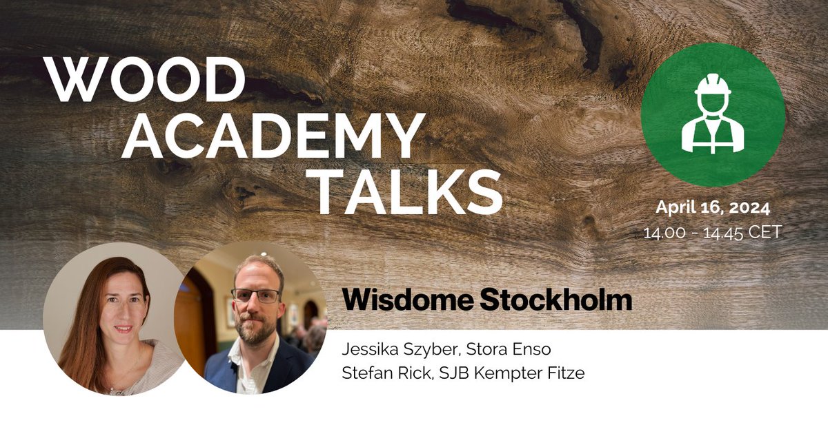💬🌲Wood Academy Talk – on the Build-in-Wood Community

🕑 Today: April 16th, 2024 14:00 - 14:45

🔎𝗡𝗲𝘅𝘁 𝗳𝗼𝗰𝘂𝘀: Wisdome Stockholm

👉Find the Build-in-Wood Community here: community.build-in-wood.eu/events