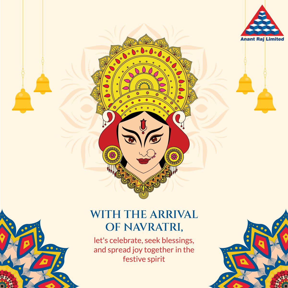 Embrace the joyous spirit of Navratri! Let's celebrate, seek blessings, and spread joy together as we welcome this auspicious festival.​
.
.
.
#AnantRajLimited #FestiveSpirit #SpreadJoy #HappyNavratri #Navratriwishes #NavratriSpecial