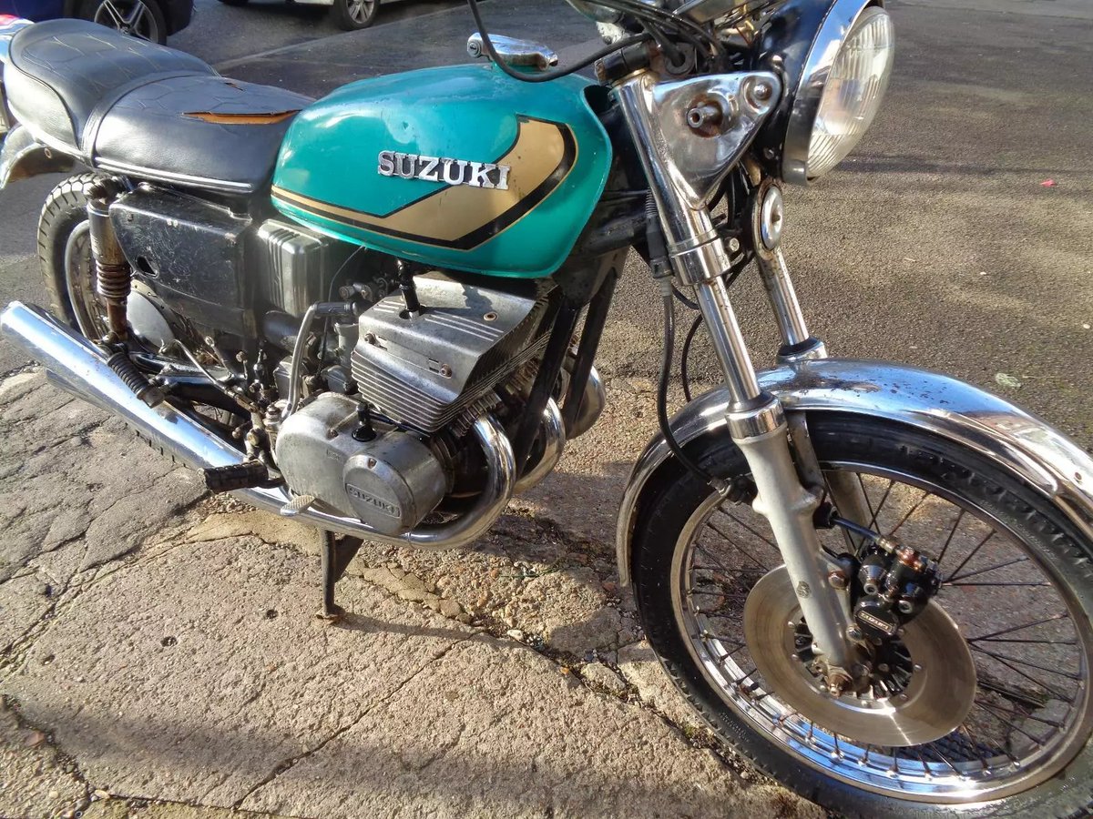 Ad:  1974 Suzuki GT380 2-stroke Triple
On eBay here -->> ow.ly/jG4950Rb3Hy

 #SuzukiGT380 #2Stroke #ClassicMotorcycle #MotorcycleForSale #BikeLovers #RetroRide #BikeLife #TwoWheels