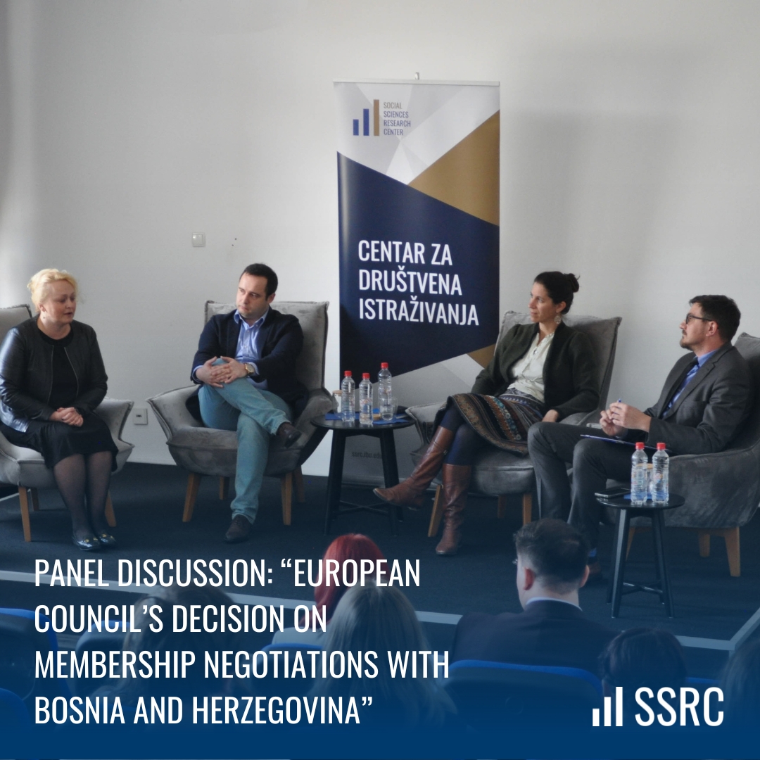Panel on Membership Negotiations: From Leaders of the Pack to the Underdogs

Read more on ssrc.ibu.edu.ba.

#EuropeanCouncilsDecision #EUMembership #DEI #FriedrichEbertStiftung #DelegationoftheEU