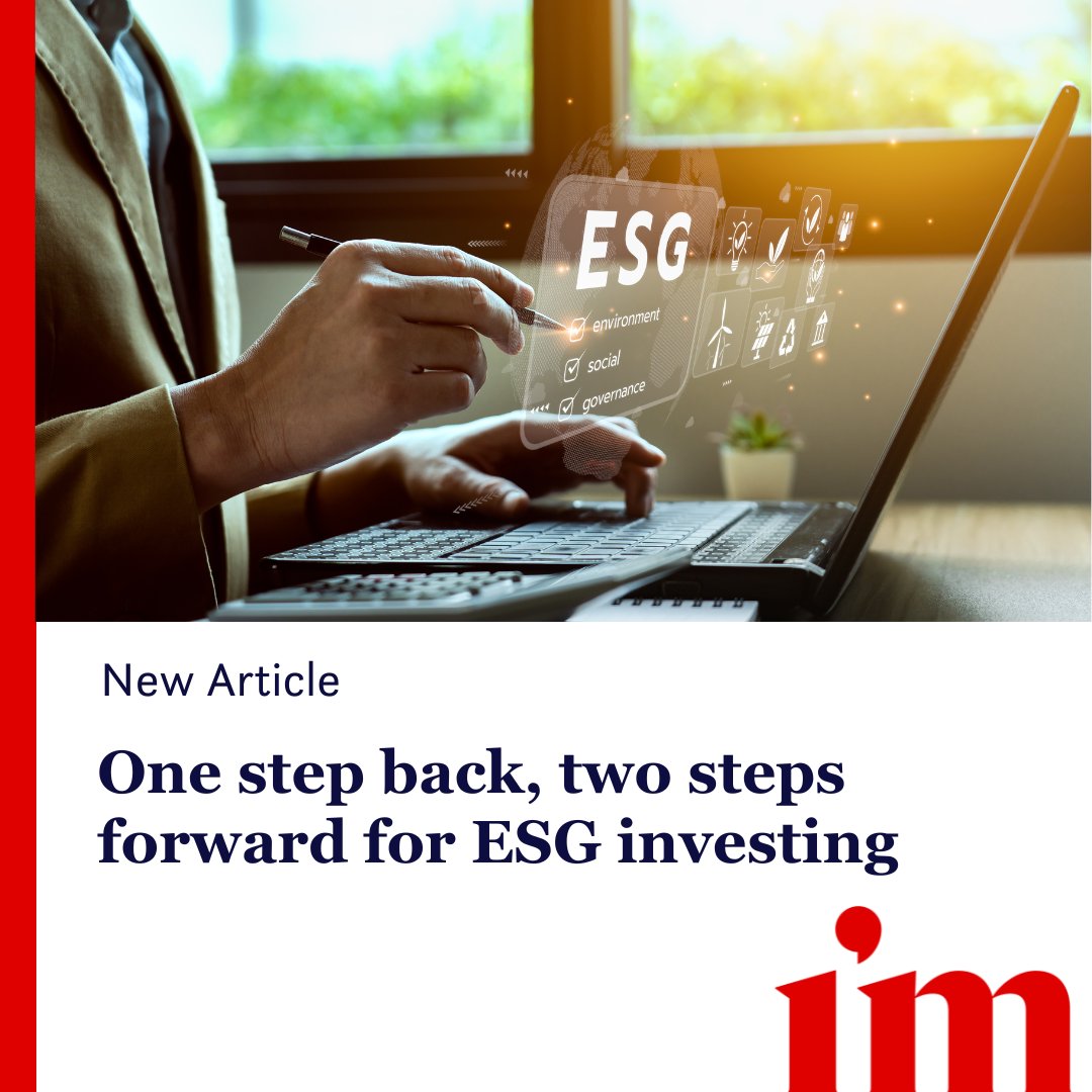 Sustainable investment strategies have been through a challenging couple of years with recent performance headwinds translating into a slowdown in funds under management growth...

Read our latest article at investmentmarkets.com.au/articles/esg/o…

#investmentmarkets #investmentopportunities