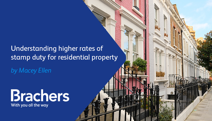 In the UK, you are subject to higher stamp duty rates if you are purchasing a second property. This applies even if the other property is located outside of the UK. Macey Ellen from our Residential Property team discusses this in more detail below. brachers.co.uk/insights/under…