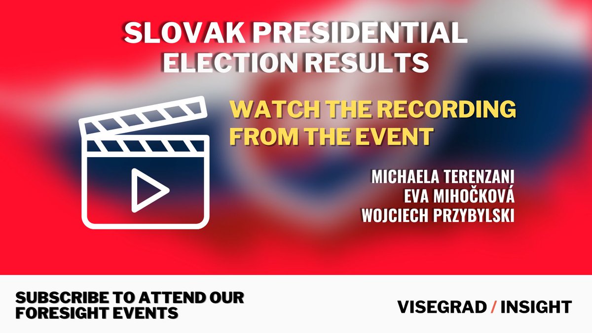 Peter Pellegrini's victory in the #Slovak Presidential elections raises concerns about the rule of law. 📢 Watch the recording from our closed-door online event! 🇸🇰 Listen to the comments from Eva Mihockova and @terenzanim, with @wprzybylski moderating the discussion. Take…
