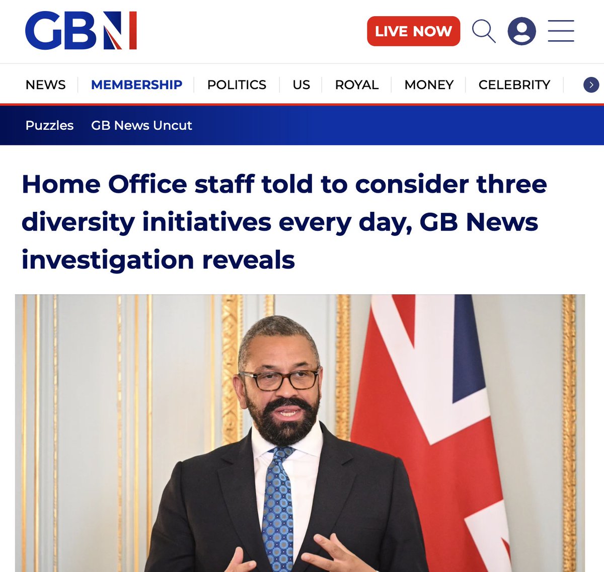 My take on the latest sccop from @StevenEdginton for @GBNEWS on Home Office staff being told to consider three diversity initiatives every day. gbnews.com/membership/hom…