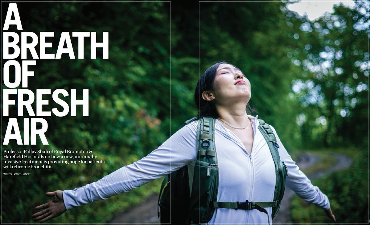Harley Street Health District (@harleysthealthd) on Twitter photo A breath of fresh air!
Professor Pallav Shah of Royal Brompton & Harefield Hospitals on how a new treatment is providing hope for patients with chronic #bronchitis.
Find the article in Prognosis Issue 13: shorturl.at/ahvGY
<a href="/RBandH/">Royal Brompton and Harefield</a> #harleystreet A breath of fresh air!
Professor Pallav Shah of Royal Brompton & Harefield Hospitals on how a new treatment is providing hope for patients with chronic #bronchitis.
Find the article in Prognosis Issue 13: shorturl.at/ahvGY
<a href="/RBandH/">Royal Brompton and Harefield</a> #harleystreet
