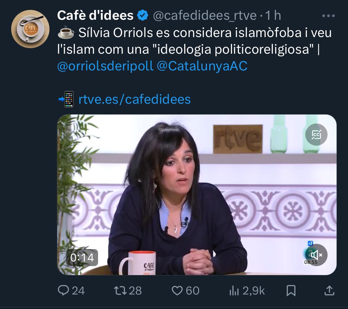 Us imagineu una TV pública entrevistant un polític extraparlamentari que es considera obertament antisemita? Jo tampoc. I això no és periodisme, és normalitzar l’odi, una irresponsabilitat flagrant. Així doncs, a quin interès obeeix promocionar aquest partit, @cafedidees_rtve?