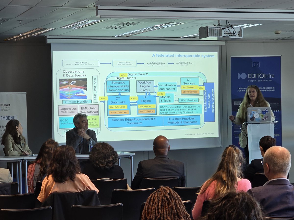 "There are multiple Digital Twins of the Ocean and so we need to put interoperability at the forefront of our work so that we can harmonise ocean data and make it available to anyone, including #ECOPS"
- Bente Lilja, <a href="/ocean_twin/">Iliad Digital Twins of the Ocean</a>