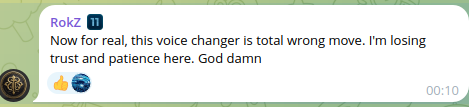 $OASIS #OASIS 

OasisPlatform Dev used a voice changer. I think its one point if you are not doxxed. But another one if you are so f.. dumb.

Hands off.