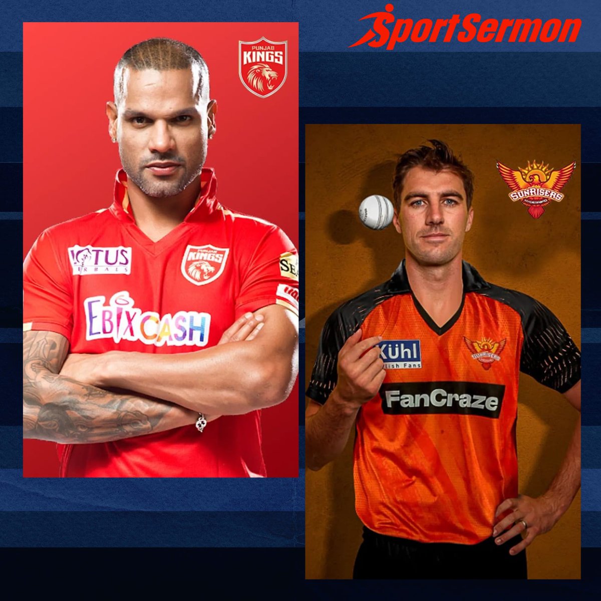 SportSermon's tweet photo. Who do you think will win today?
Like for #SRH
Comment for #PBKS
#PBKSvsSRH #TATAIPL #IPL2024 #IPL #IPLUpdate #CricketTwitter #Cricket #redcrew #orangearmy https://t.co/USUSQMoOoa