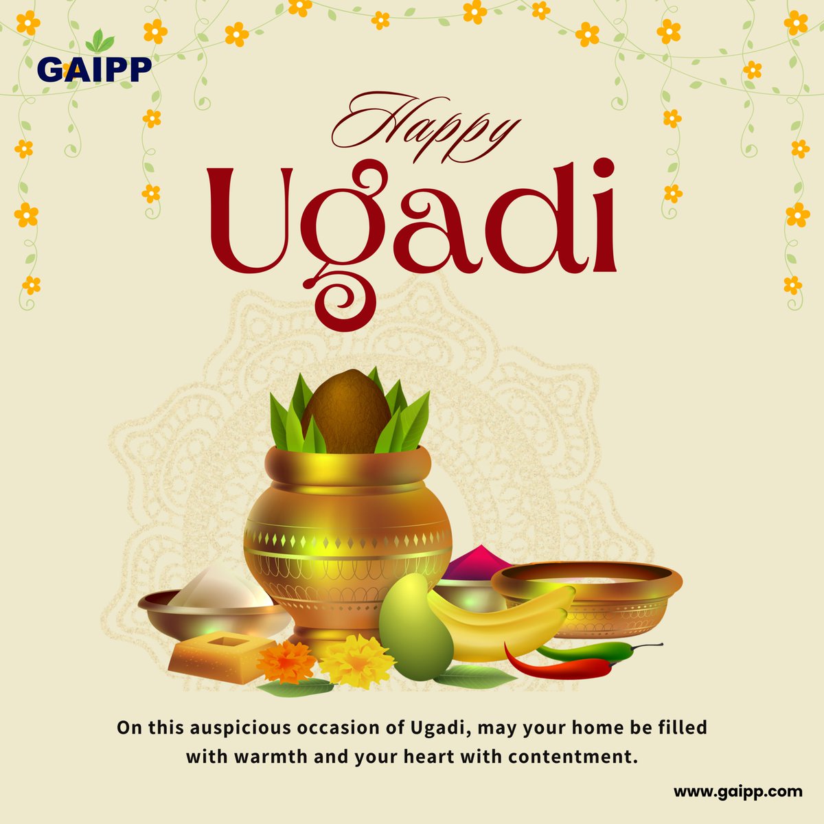 Happy Ugadi✨

On this auspicious occasion of Ugadi, may your home be filled with warmth and your heart with contentment.

#ugadi #gudipadwa #gaipp #newyear #festival #hindu #ugadi2024