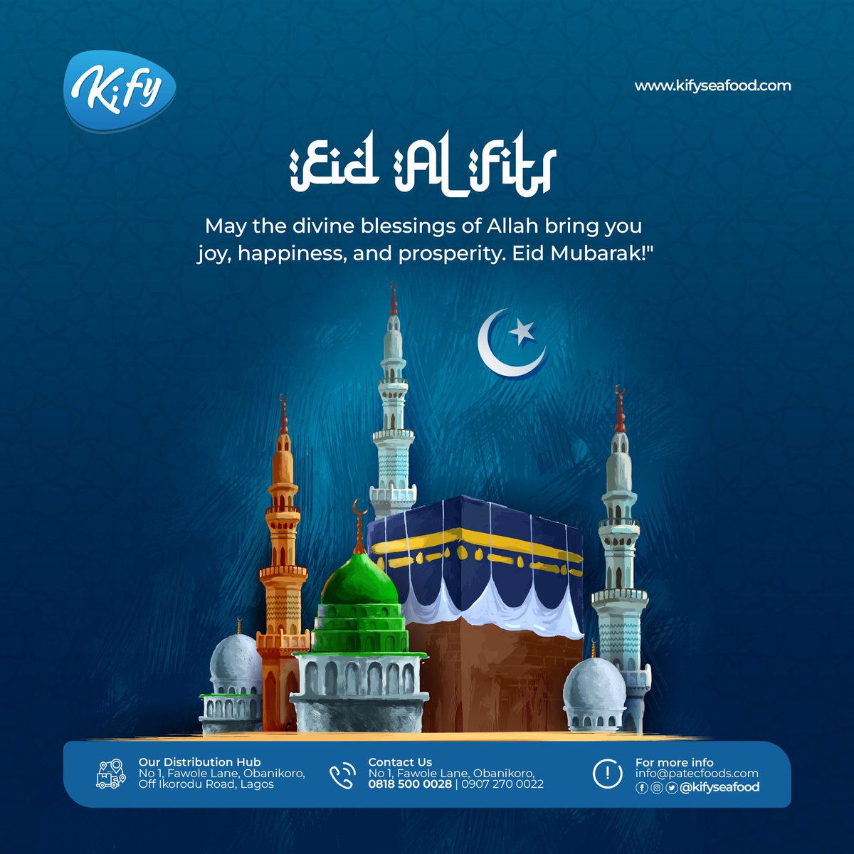 kifyseafood's tweet photo. 🎉🌙 Warm Eid ul-Fitr wishes to all our cherished customers!

As you gather with family and friends to celebrate, may Allah graciously open the doors to endless blessings and opportunities for each and every one of you. 🙏 https://t.co/VieTJLIFbv