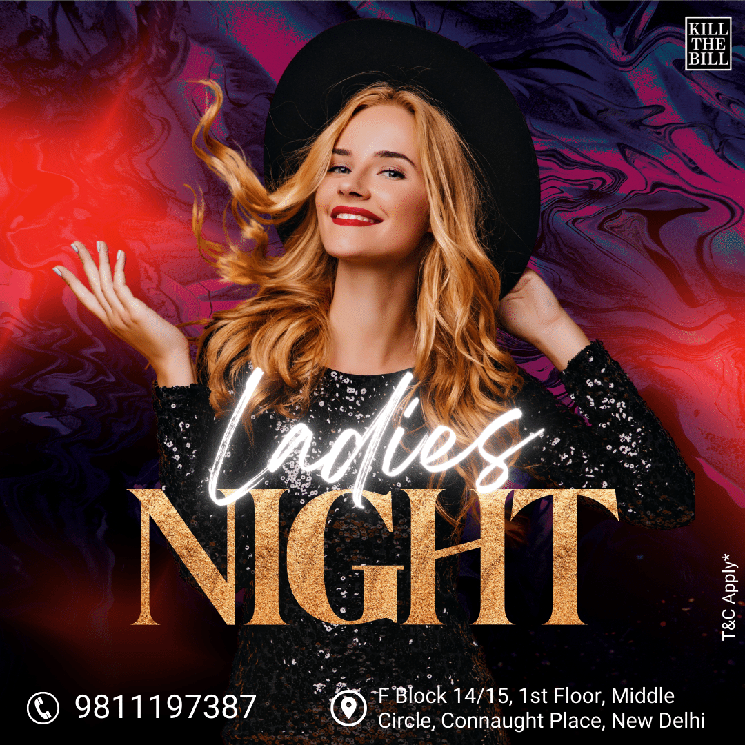 'Indulge in a night of elegance and sophistication with your favorite ladies! ✨🎶🍸 

📞 098111 97387
Call Us For Reservations 📷

#KillTheBill #cp #delhi #ladiesnightout #girlsnight #girlsjustwannahavefun #ladiesnightlife #girlsnighting #ladies