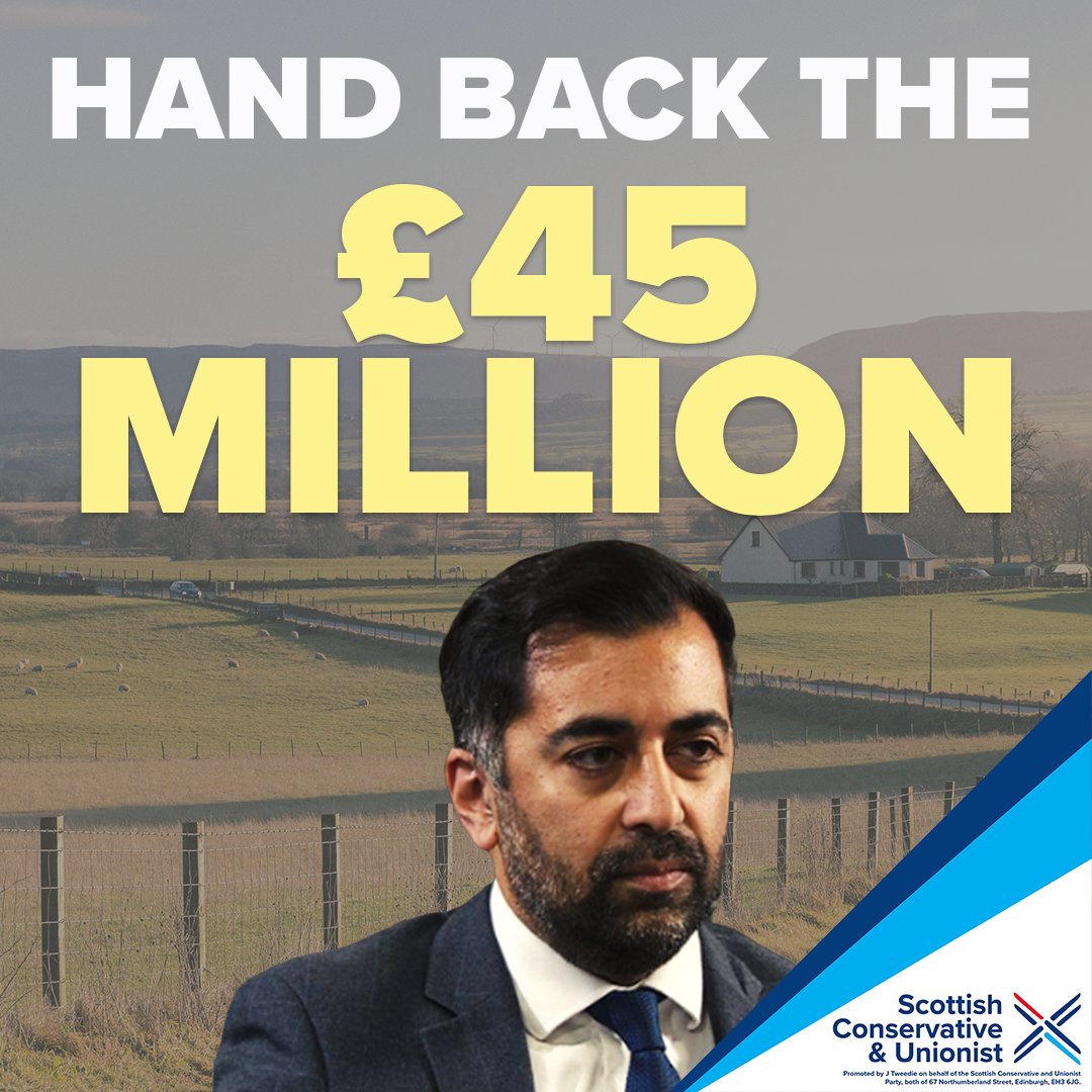 Humza Yousaf needs to hand back the £45 million he has taken from the rural affairs portfolio. Rural Scots have been consistently ignored and betrayed by the SNP - only the Scottish Conservatives are backing rural communities.
