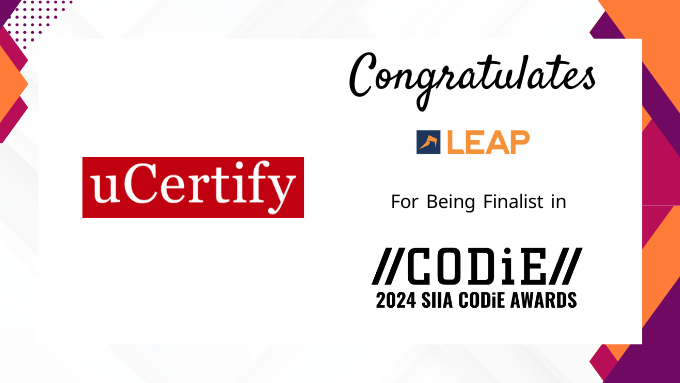 uCertify congratulates @LEAP4Lawyers for being named a finalist in the SIIA CODiE Awards. @SIIA #CODiE24 @CODiEAwards