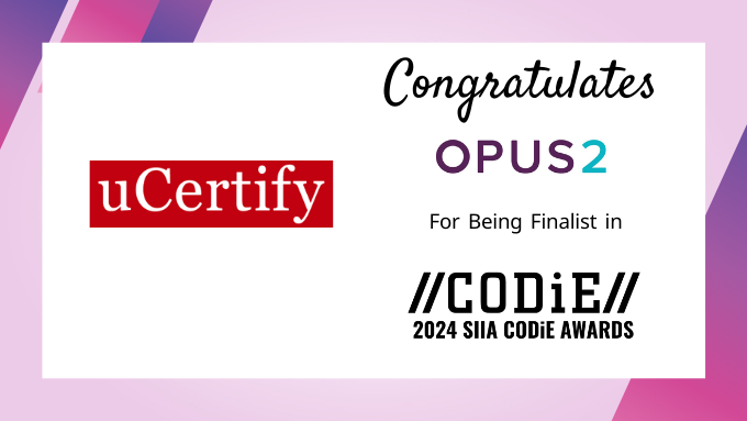 Congratulations  @Opus2HQ on being named SIIA CODiE Awards finalist. @SIIA #CODiE24 @CODiEAwards