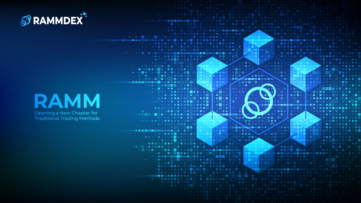 RAMM @RammDex 🦋 Risk Automated Market Maker Imagine a market no longer dependent on prices - That's what RAMM brings to us. 🙌 RAMM has revolutionized traditional trading methods by deriving results from a future blockchain component, unlike traditional trading relying on