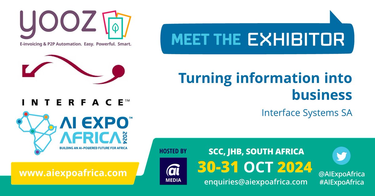 NEWS: We welcome Interface Systems as an exhibitor at the 7th Edition of @AIExpoAfrica 2024 – Join Africa’s largest B2B Smart Tech Event aiexpoafrica.com #AIExpoAfrica #SouthAfrica #Gauteng #Johannesburg #AI #RPA #IA #IntelligentAutomation #ArtificialIntelligence #Africa