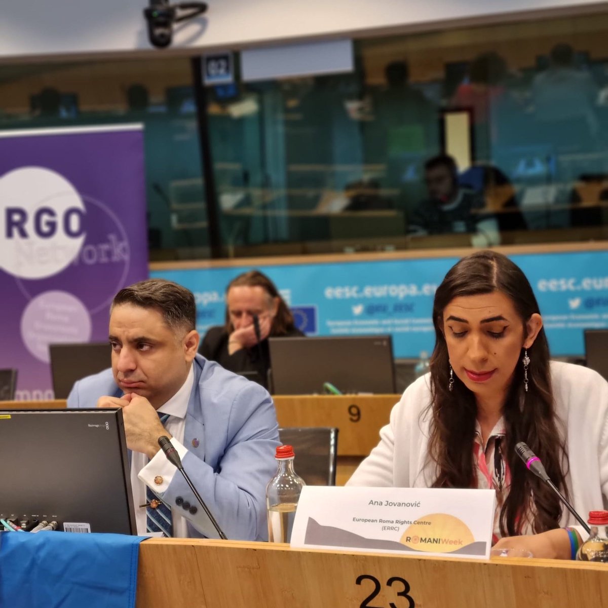 Ana Jovanović presents the important role of @ERRCtweets, working towards zero tolerance for antigypsyism in wider public and authorities. Two innovative examples are its work on combating digital antigypsyism and the fight against oppression of LGBT+Roma. #RomaniWeek2024