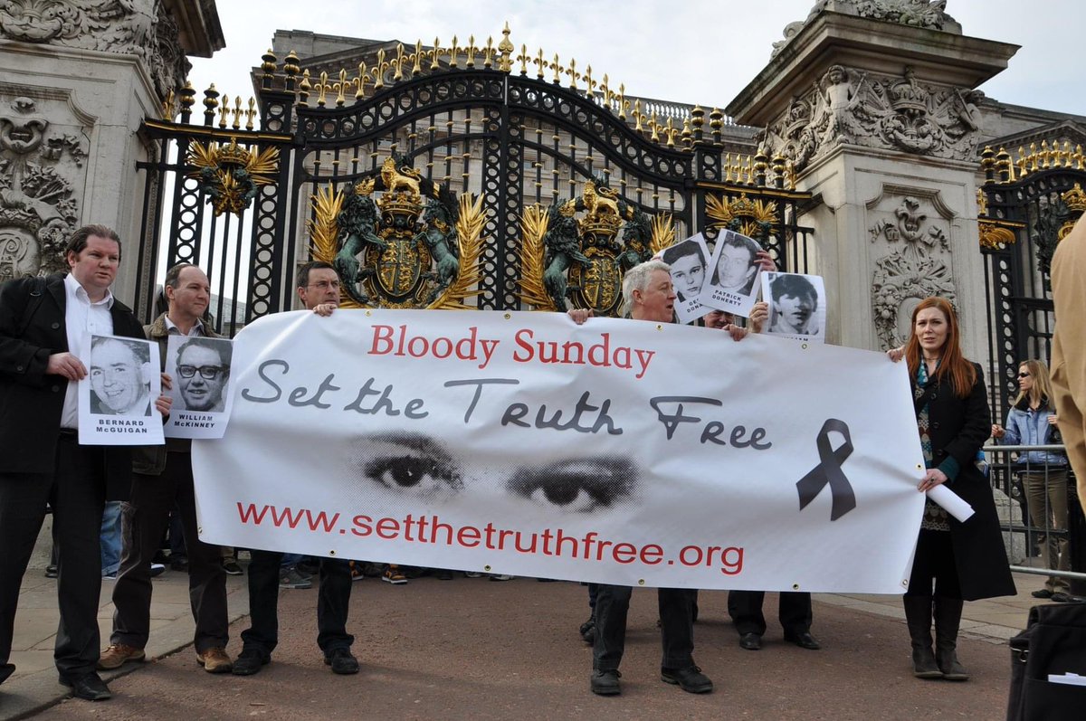 Set the Truth Free ❤️ To mark St Patrick’s Day in 2010, a delegation of Derry families and campaigners took the “Set the Truth Free” campaign to the streets of London.