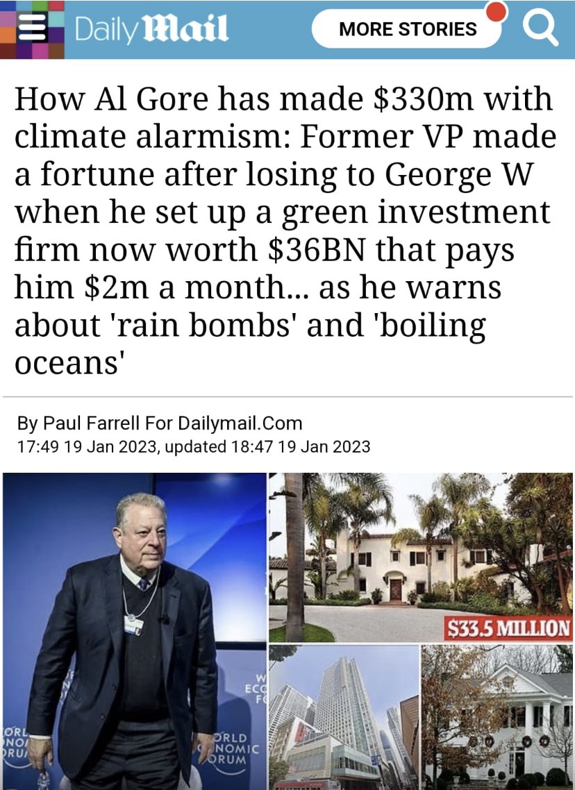 Follow the money #netzeroscam #climatescam. It’s all this green investment bollocks.  They are all invested in solar and wind farms and that’s why they want to destroy our countryside and put them everywhere