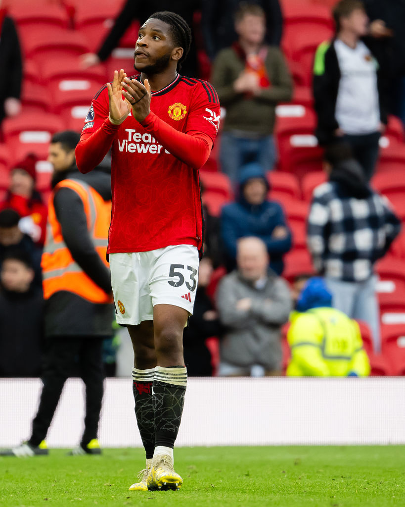 ManUtd_ID's tweet photo. Hajimemashite, watashi wa Willy Kambwala desu. 👋

Kiyowa watashi do Old dokoni eee Old Trafford. 🤪

Yoroshiku onegaishimasu. 🥰

#MUFC https://t.co/RZxJDscB7R