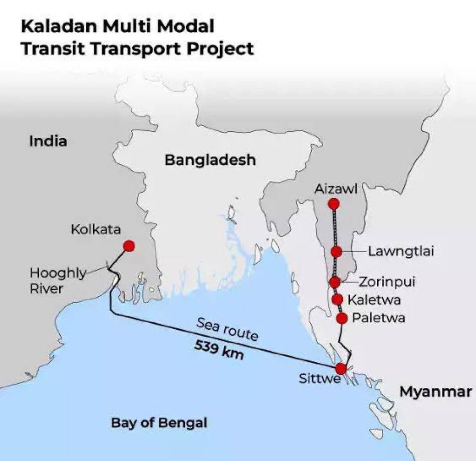 🇮🇳 🇲🇲 L’#India si è assicurata i diritti per gestire il suo secondo porto d’oltremare a Sittwe in #Myanmar. Il porto di #Sittwe fa parte del progetto di trasporto di transito multimodale #Kaladan. Il progetto mira a collegare via mare il porto marittimo dell’India orientale di…