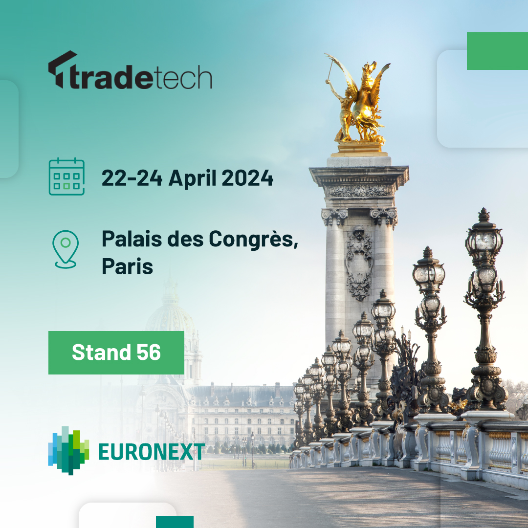Join the #Euronext teams in 2 weeks at @TradeTech! Our speakers will be presenting our dark offering for zero-latency #trading on stocks and the related quant report & will be discussing the European #equities market structure, and the integration of #ESG factors in trading.