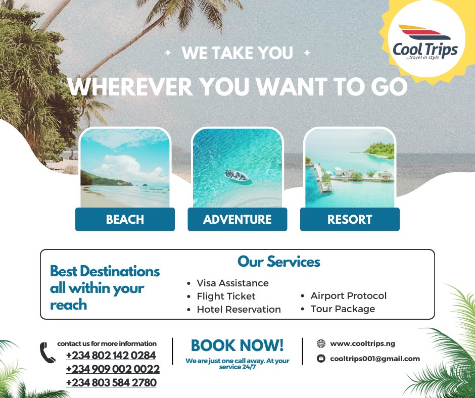 We Take You Wherever You Want To Go. Beautiful Destination All Within Your Reach! 
#callustoday☎️ 
#contactusnow📲 
#contactustoday📞☎️💻 
#contactusfordetails 
#contactusformoreinfo✌️