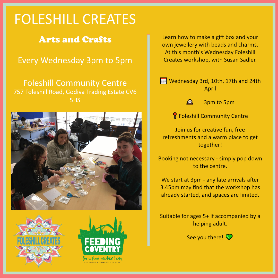Wonderful to see UL Volunteer Susan spreading her wings delivering these creative workshops @FoleshillCreate