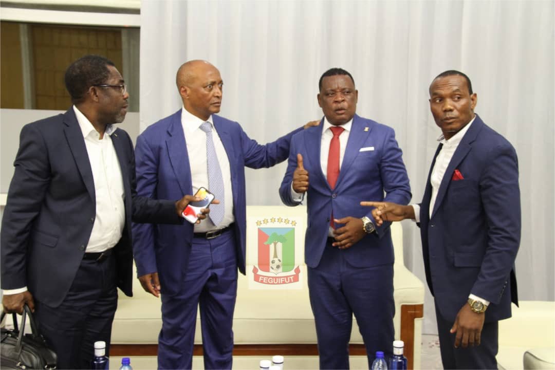 El presidente de la CAF de visita oficial a Guinea Ecuatorial