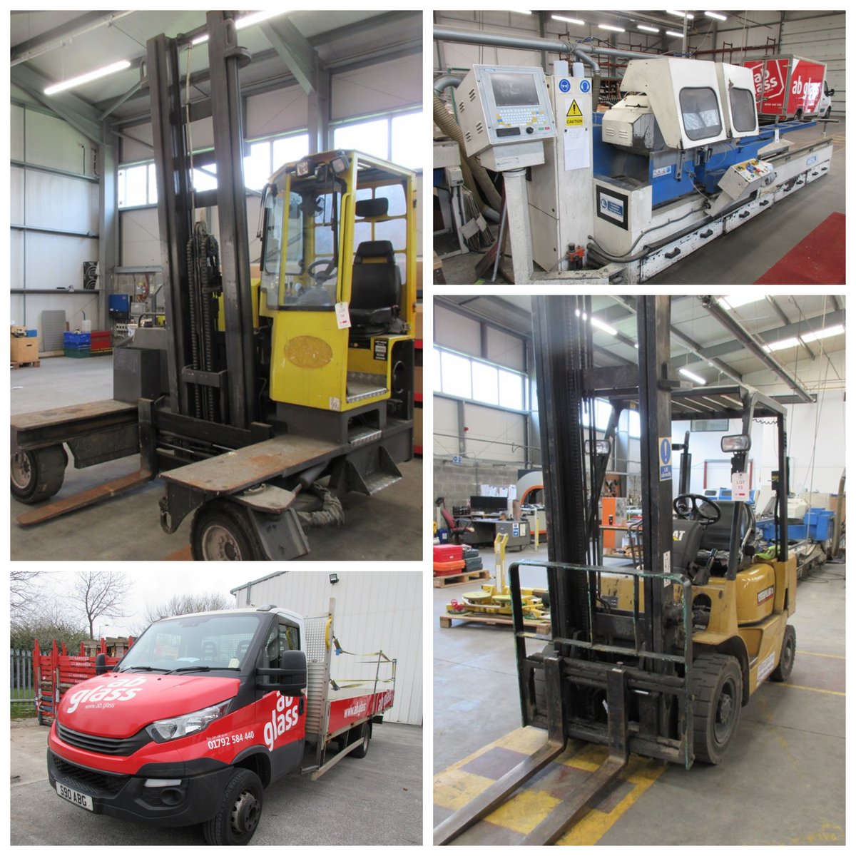 #auctionpreview - Assets of Aluminium Profile Window and Door Manufacturer -Including CNC & Conventional Aluminium Manufacturing Machinery, Workshop Equipment, Forklifts, Stock, Vehicles, etc - Please click the link in our bio for more information #windowmanufacturer  #forklift