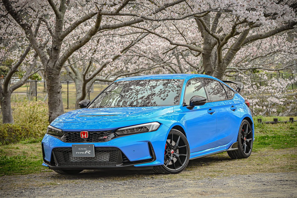 #桜フォトコンテスト2024 CIVIC TYPE R×桜🌸 今年はたくさん桜×愛車を撮影したので 満足👍