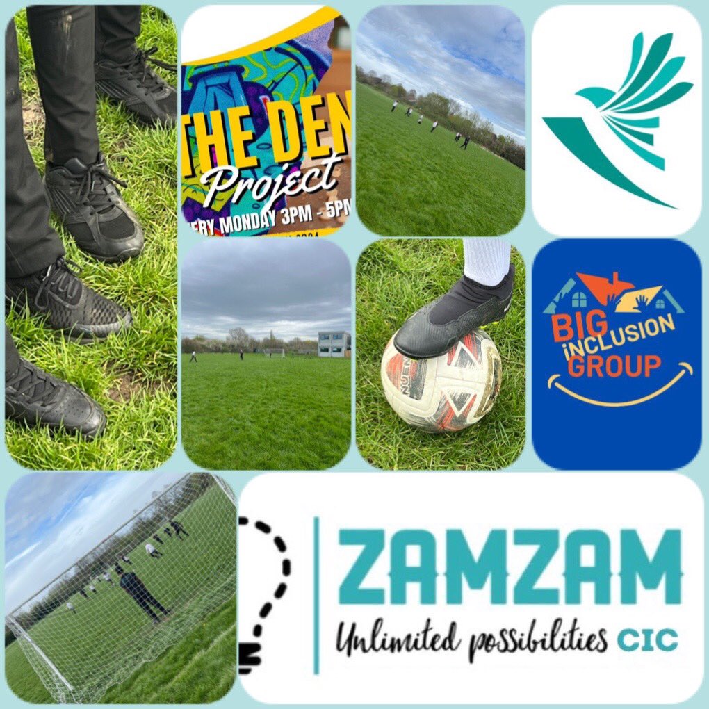 First day back after Easter Half Term & we had teams, tackles positions, passes, shots, saves, fries, fried chicken, cheeseburgers &cola all in 2 hours! @ZamZamUnlimited & @BigInclusion Den Project at @BabingtonLWLAT thanks to @LeicsPCC 😄⚽️ #Leicester #Community #MondayFunday