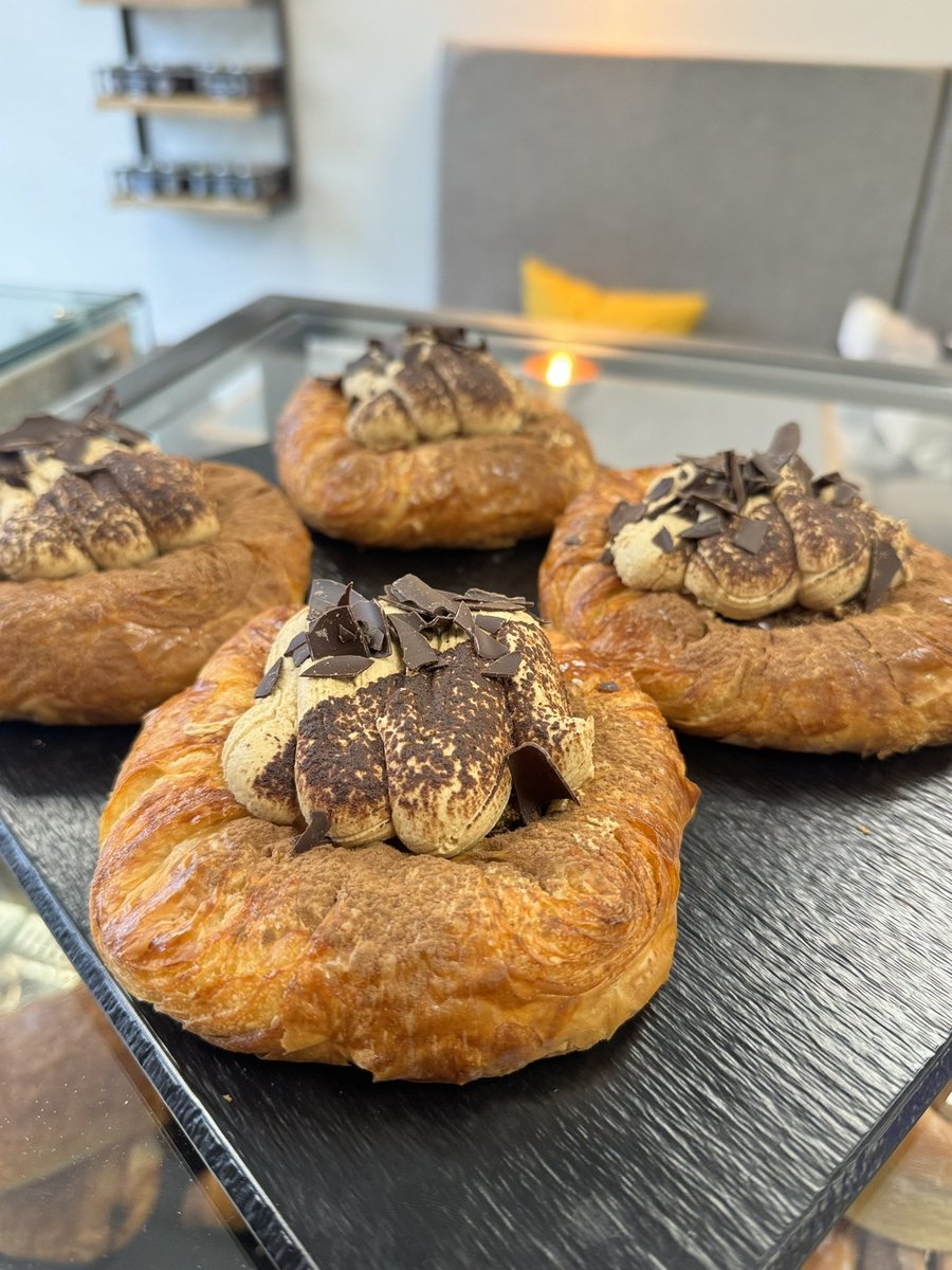 Today’s special…. Tiramisu danish! #danish #pastry #chocolate #coffee #tiramisu #croissant #shop #bakery #shoplocal #homemade #cafe #eatery #harrogate #food #yorkshire #coldbathroad #mannabakeryharrogate