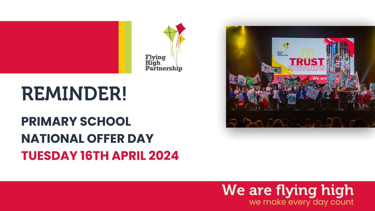 📣 Don't Forget 📣 Primary National Offer Day is one week today! All information about your school place will come from your local authority. #primaryschoolplaces #nationalofferday #derbyshire #nottingham #nottinghamshire #FHPFlytogether