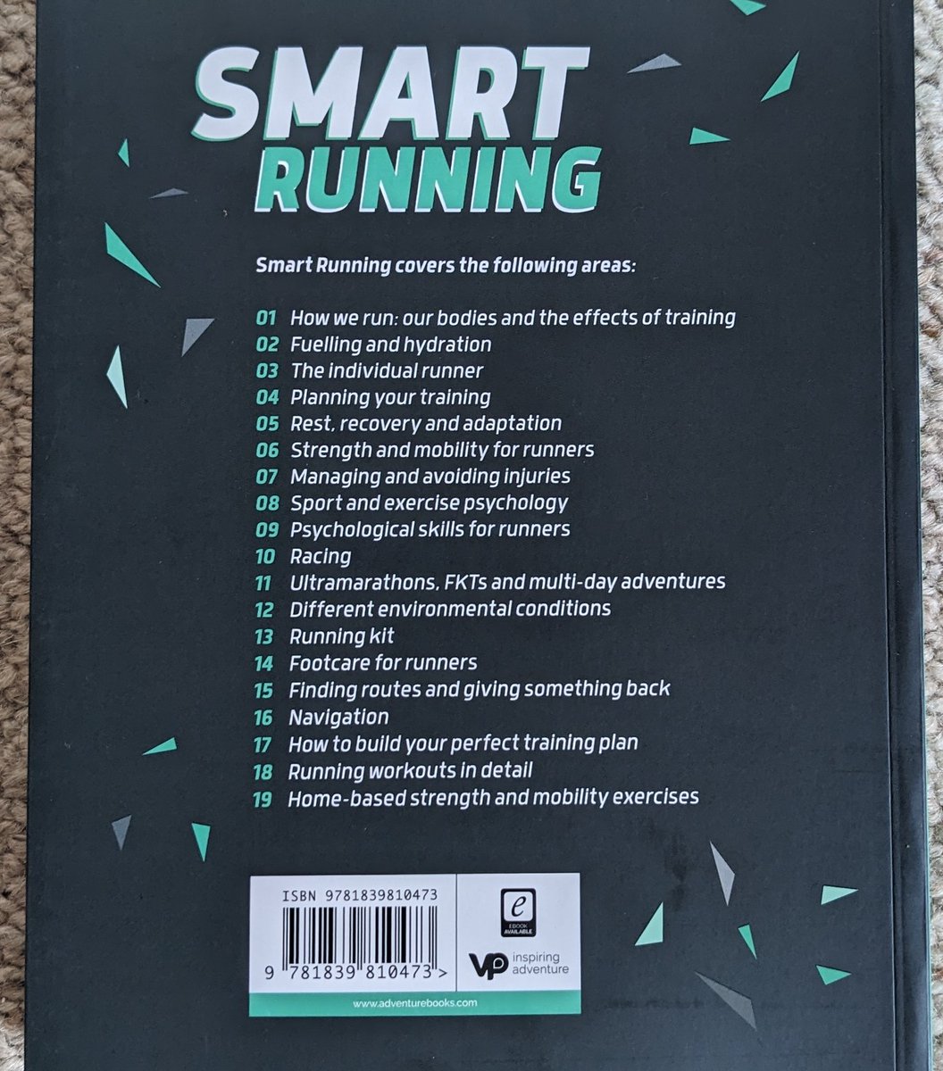 Recommended reading Smart Running by @jenandsim @VertebratePub Well explained and covering a wide range of topics from physiology and biomechanics to navigation and kit. Out on 18th April Get 25% discount using SMART25 here: bit.ly/3xp3jdD