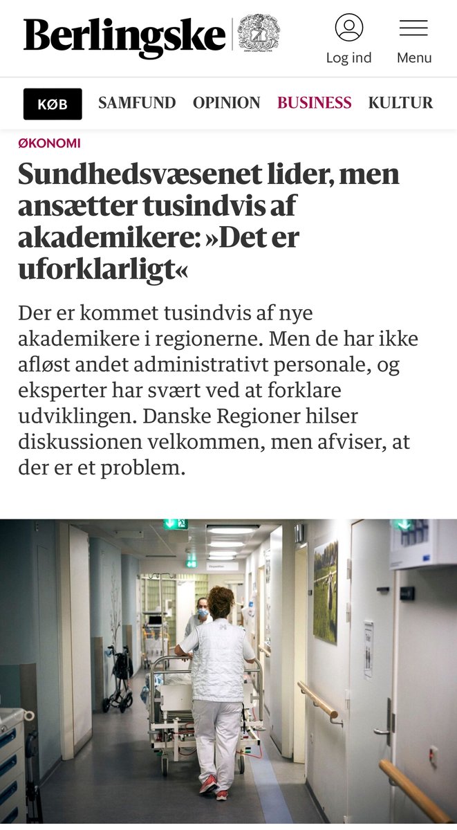 Enig med @regionerne og @SyddanskUni professor Kjeld Møller Pedersen: Det er helt rimeligt at se på, hvordan pengene i sundhedsvæsnet bliver brugt. Men det er også værd at huske på, at vores medlemmer – ligesom andre akademikere – i regionerne er med til at skabe rammerne for en…