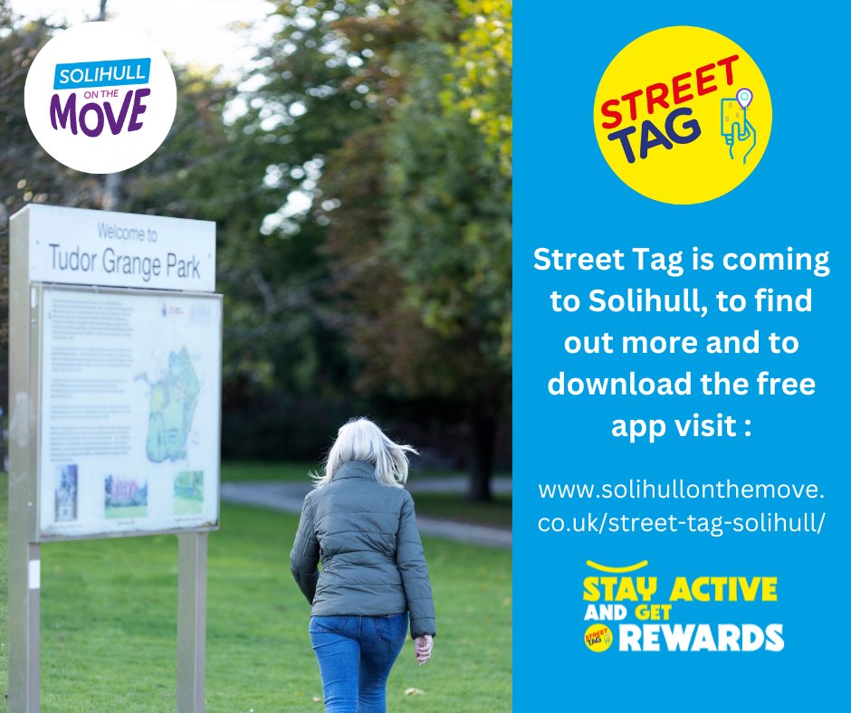 Less than a month before our Street Tag challenge starts on 7th May. To find our more visit solihullonthemove.co.uk/street-tag-sol… Are you an local group -find out how you can get involved join our webinar on 17 April 12:30 – 1pm email solihullactive@solihull.gov.uk for an invite @streettaghq