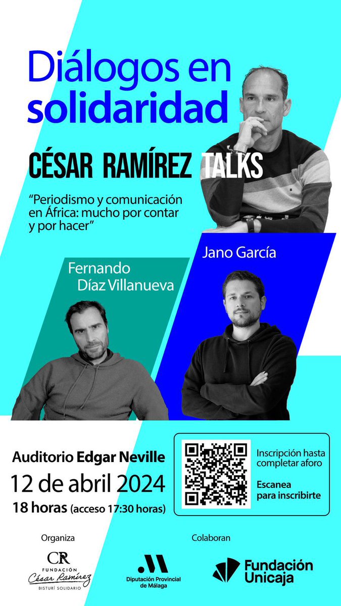 Queridos amigos, este viernes a las 18h estaré con @diazvillanueva en Málaga hablando sobre África y por qué no se desarrolla. No somos Begona Gómez, reputada experta en el tema, pero algo se nos ocurrirá... Pueden inscribirse en el siguiente enlace: bisturisolidario.org/contacto