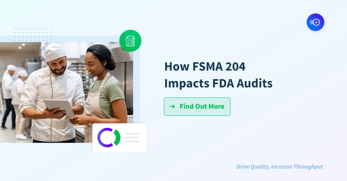 As the #FSMA204 deadline approaches, a significant portion of the food industry remains unready to provide the necessary information to the FDA. Learn how you can be audit-ready in our latest blog👇 

buff.ly/48W03Ut
#FSMA #FDA #AuditComply #Traceability #FoodSupplyChain