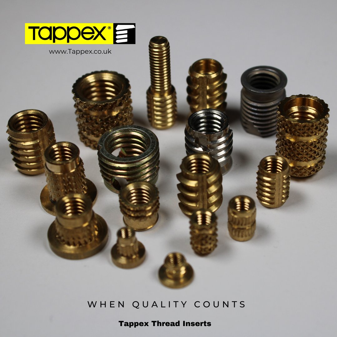 Tappex have been manufacturing in Stratford-Upon-Avon for over 67 years. Click on the link to see our range of high quality threaded insert #fasteners bit.ly/3hG4FWl